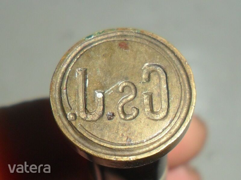 Antik pecsétnyomó Cs.J. monogram (Csekonics?)