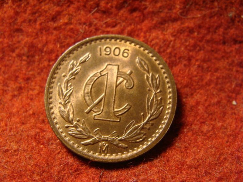 Mexico bronz 1 centavo 1906 UNC !!