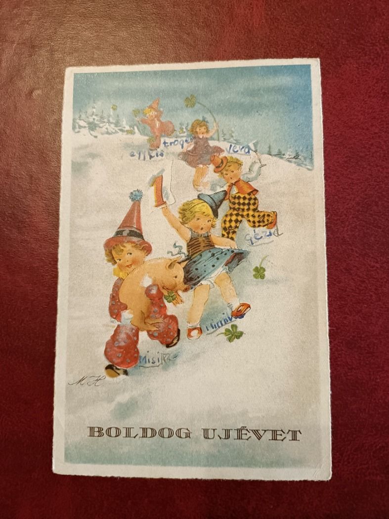 Boldog Újévet! képeslap