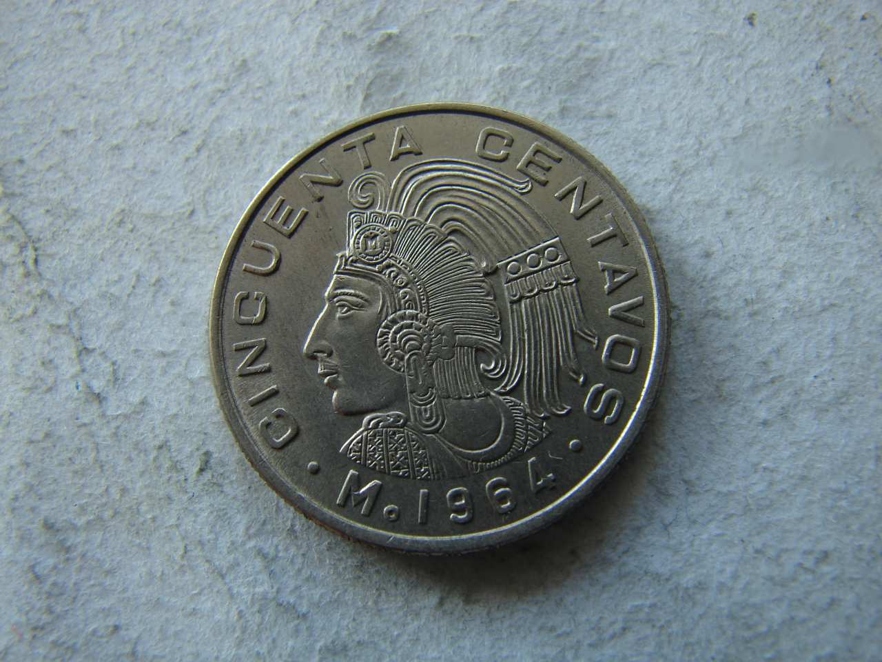 MEXICO 50 CENTAVOS, 1964. 1 DB.