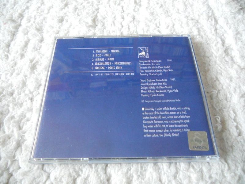 BINDER KÁROLY & STOTHAM : Dance music    CD