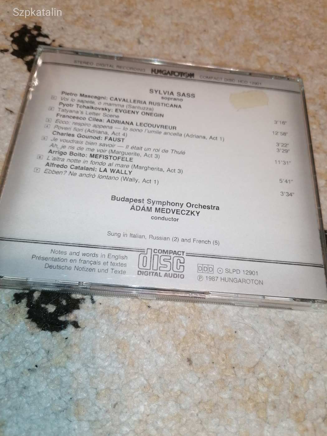 CD - Sass Sylvia - Operatic arias
