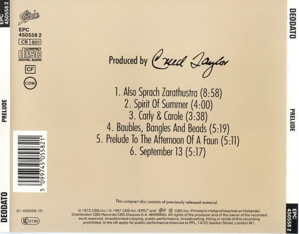 Deodato - Prelude CD