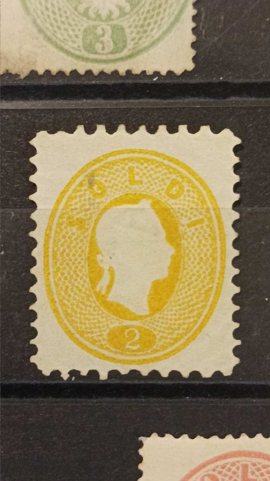 1860. Könyvnyomat dombornyomással, 2 soldi, újnyomata