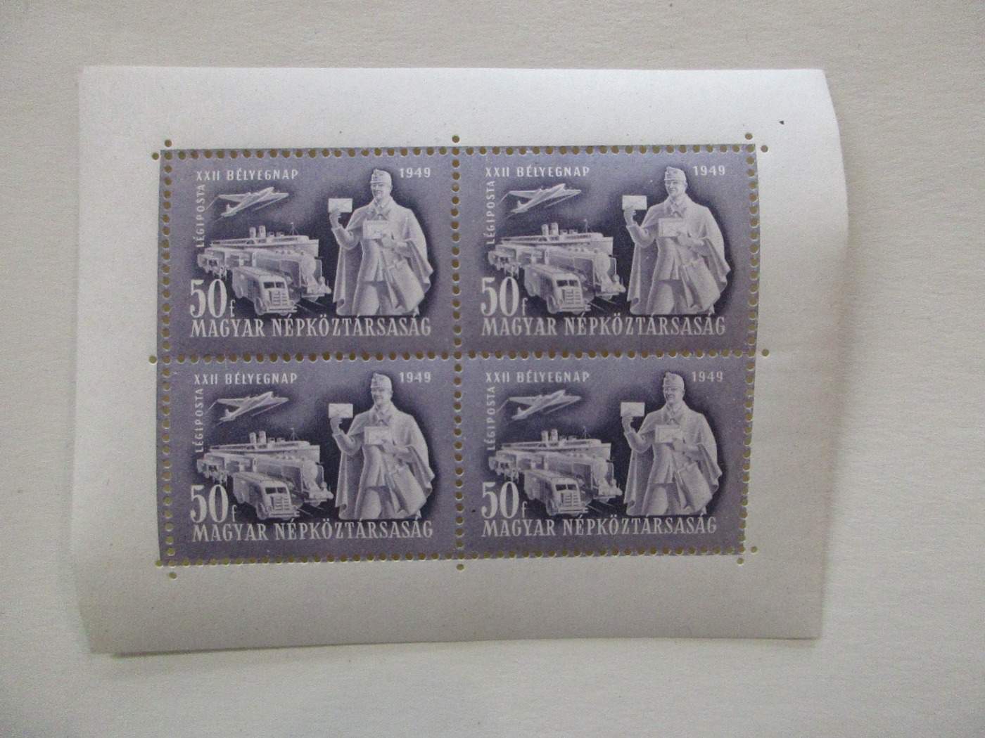 1949. Bélyegnap kisív