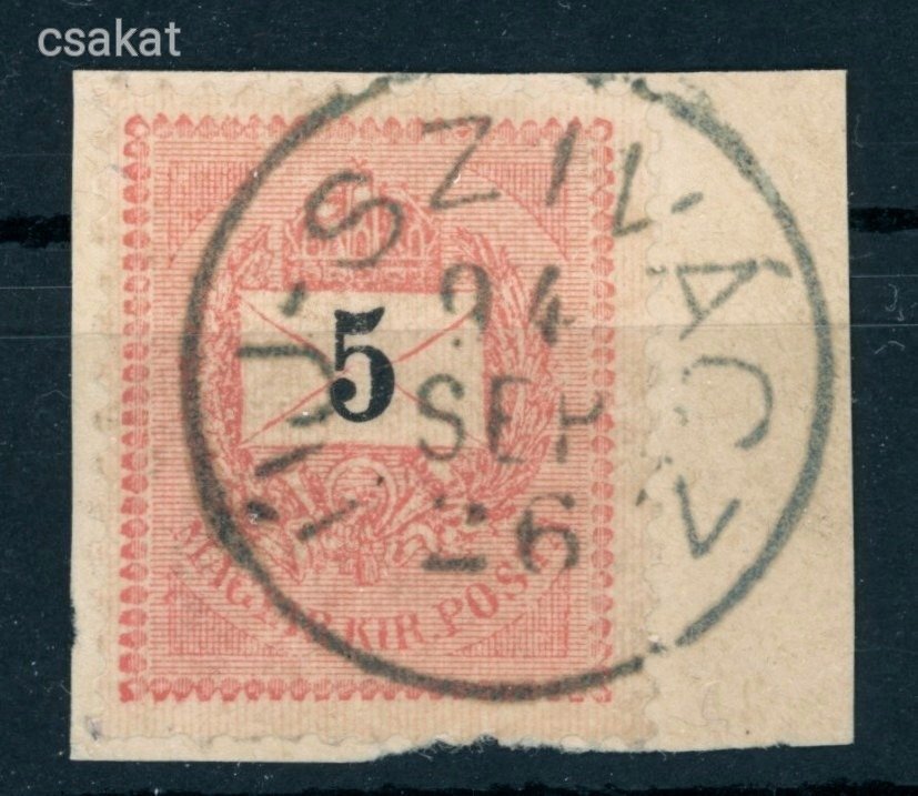 1889 krajcáros ÚJ-SZIVÁCZ bélyegzés Bács-Bodrog Serbia Gudlin 60p (e21)