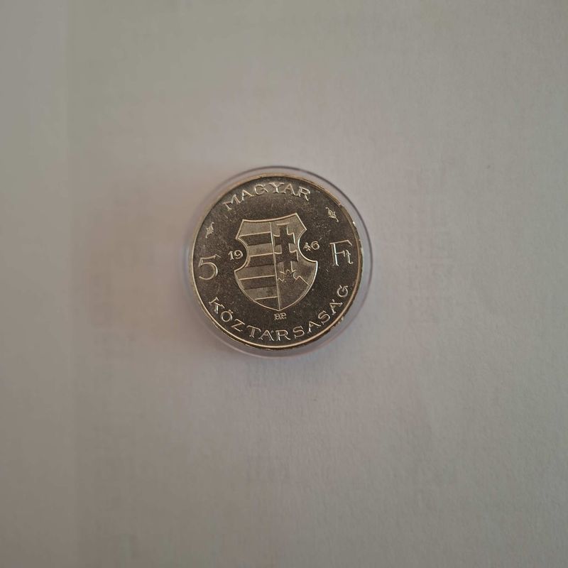 KOSSUTH 5 FORINT 1946 EZÜST.