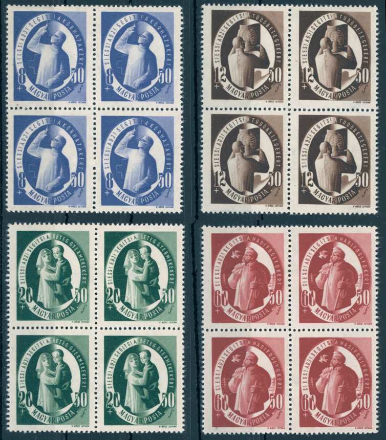 1947 S.A.S. postatiszta négyestömb MPIK 14.400 Ft (e60)