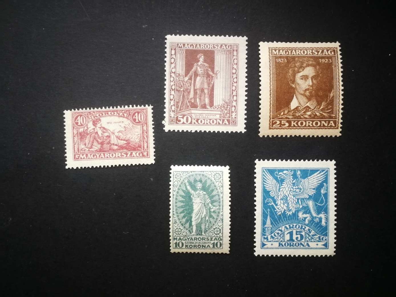 Magyarország 1923 Petőfi S., ** enyhe törések L