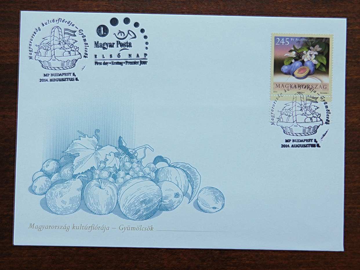 2db FDC 2014. Magyarország kultúrflórája (II.) - Gyümölcsök bélyegosorral