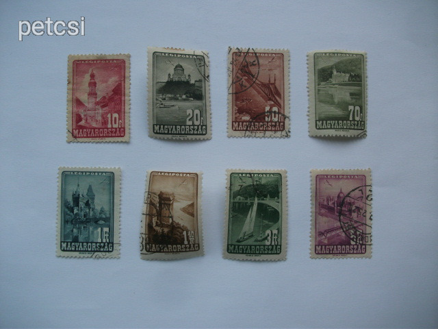 Magyar bélyeg / bélyegsor repülő 1947