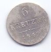 6 kreuzer 1849 C