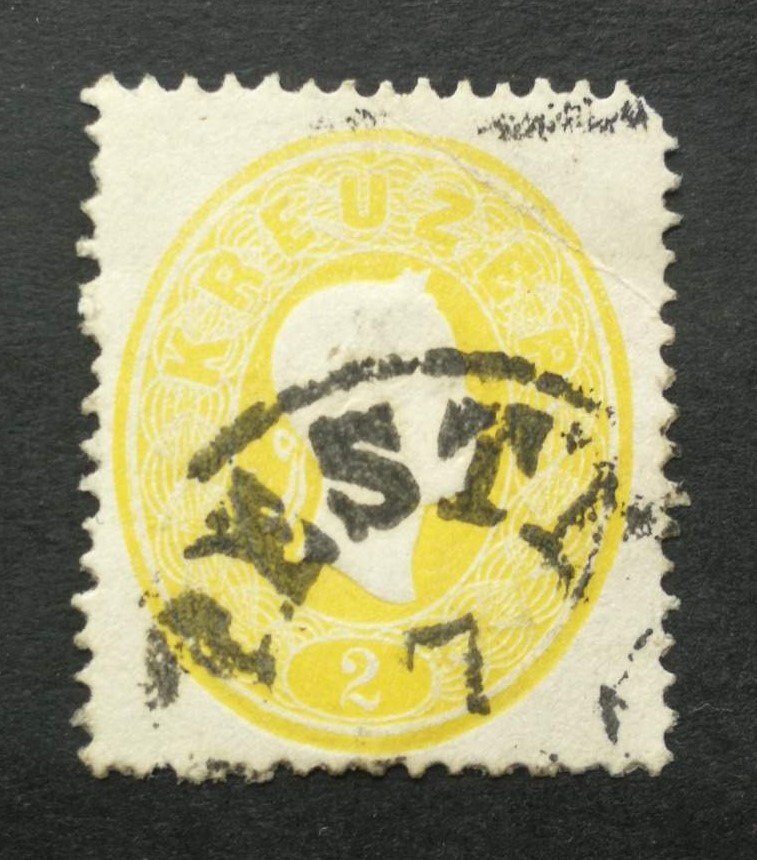 Magyarország 1861 könyvnyomat 2 kr. Pesth A