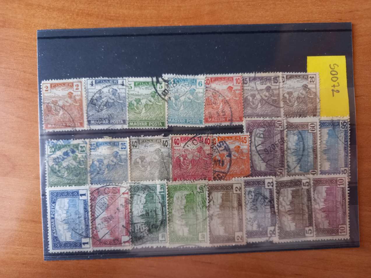 S0072 Magyar 1919 Magyar posta  271-294 -  kat.ár .900 huf