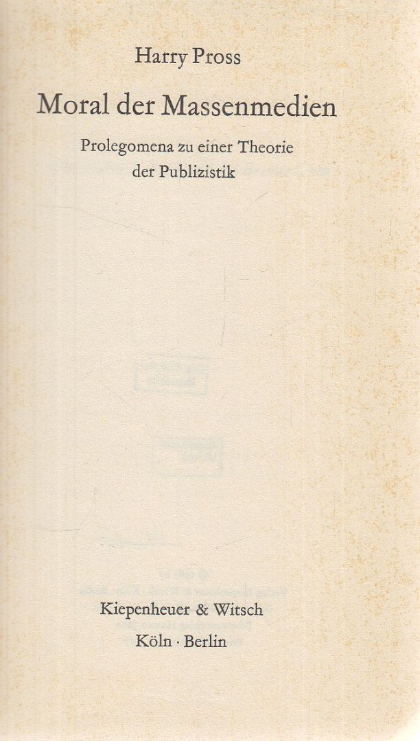 Moral der Massenmedien