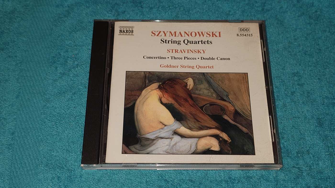 Szymanowsk, Stravinsky - Goldner String Quartet - String Quartets, Concertino, Three Pieces... CD