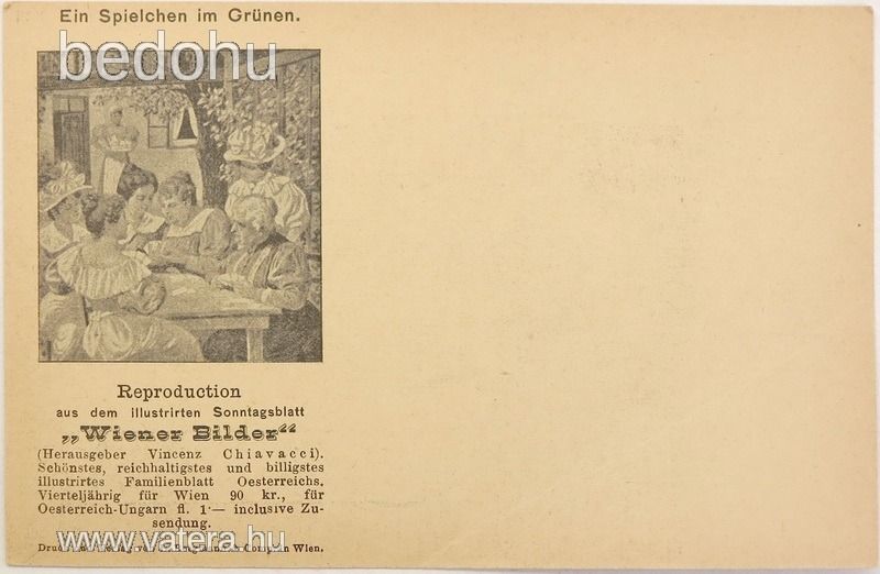 "Wiener Bilder" újság reklámlapja.