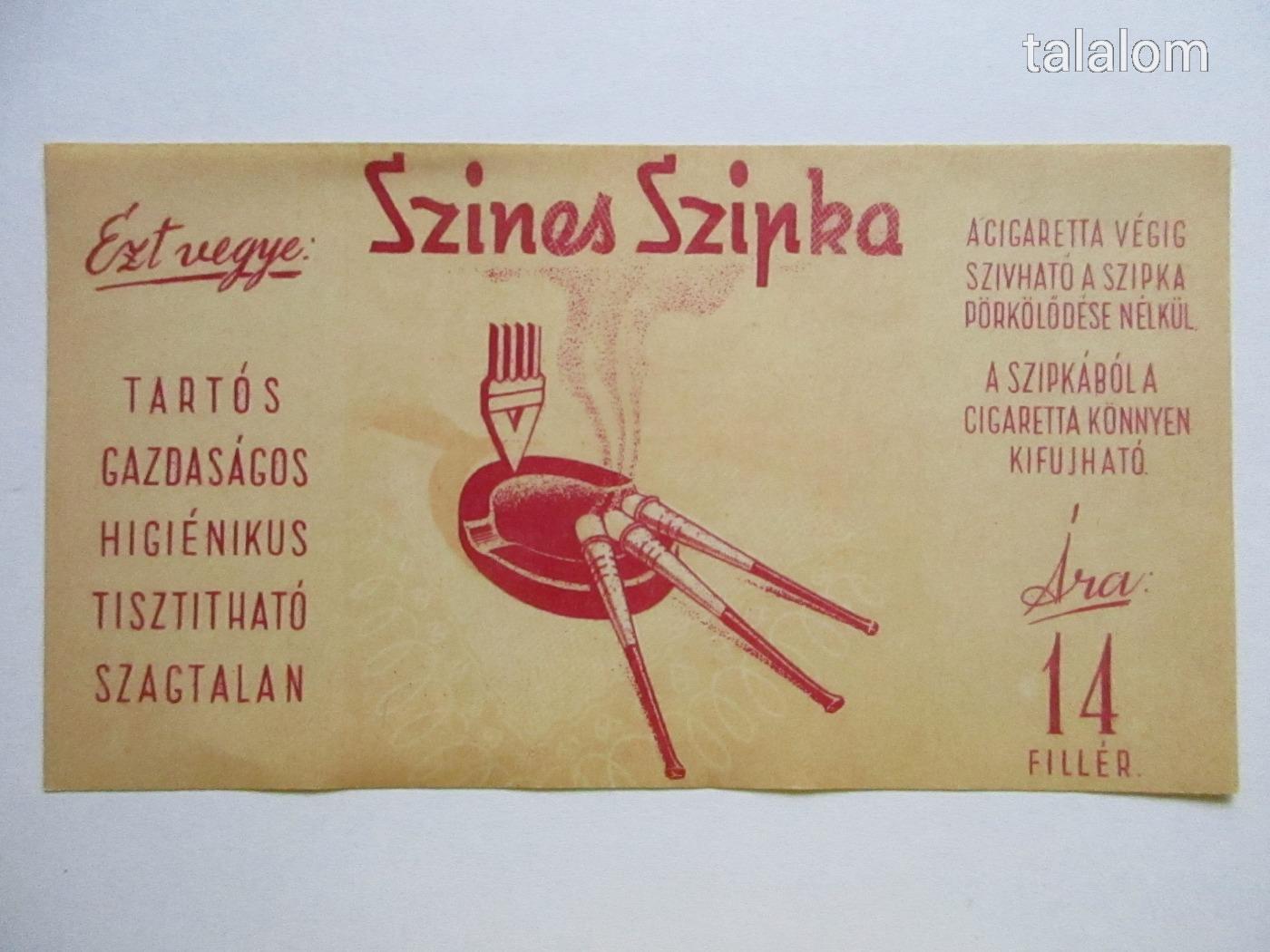 Színes szipka-számolócédula