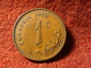 Rodézia bronz 1 cent 1970