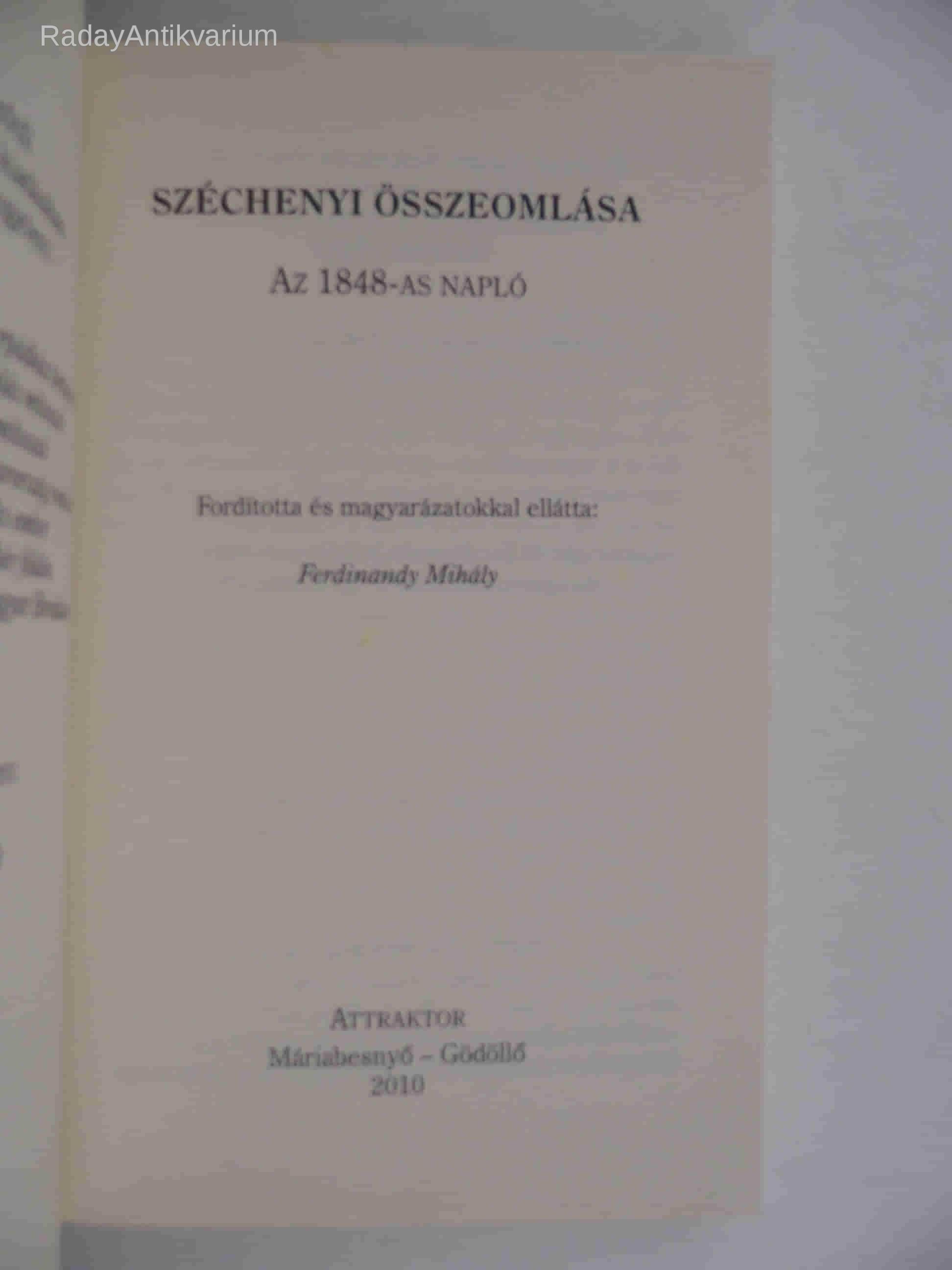 Széchenyi összeomlása