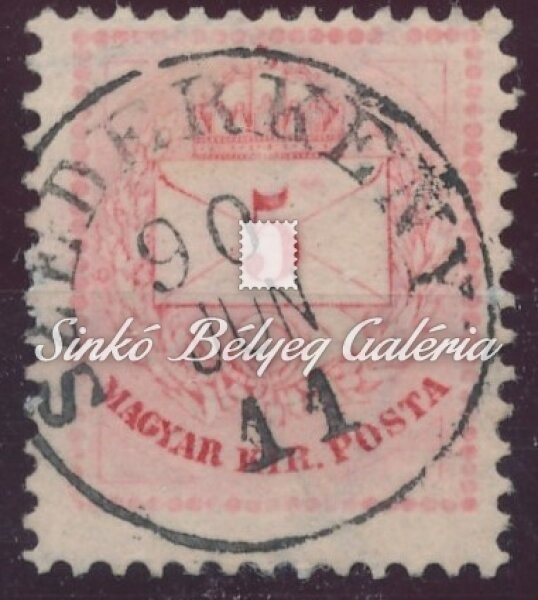1881. Színesszámú krajcáros 5kr, SZEDERKÉNY