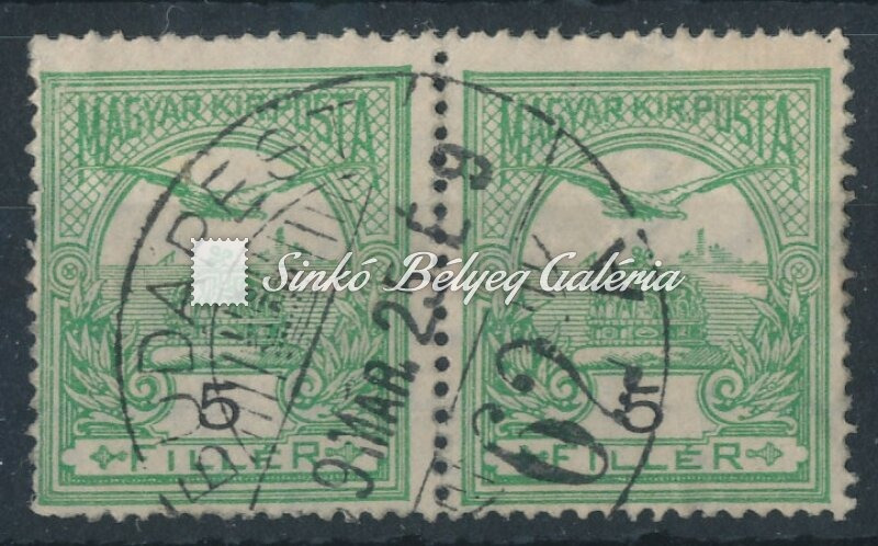 1908. Turul 5f bélyegpár