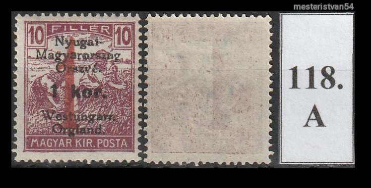 1921.Nyugatmagyarország (VI)-West Ungarn Orgland. A-118