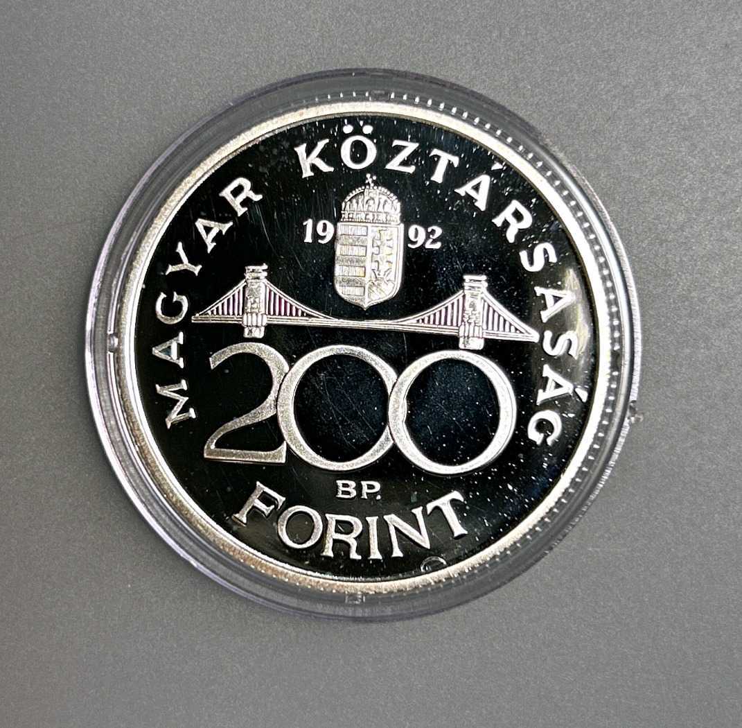 Ezüst 200 forint 1992 PP