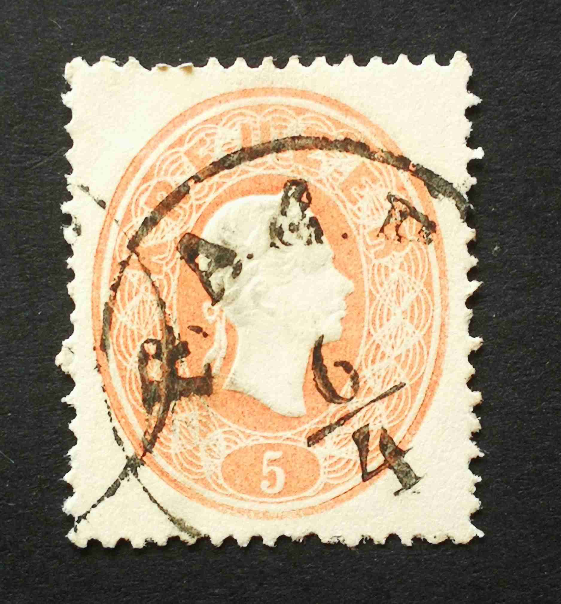 Magyarország 1861 Könyvnyomat 5 Kr. RAAB
