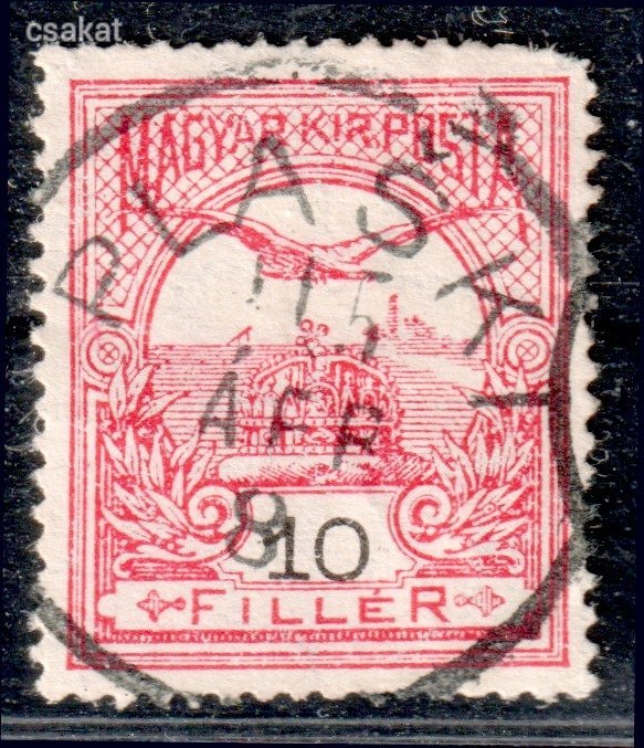 1913 turul PLAŠKI bélyegzés Horvátország Croatia Gudlin E3.20 / 60p (d54)