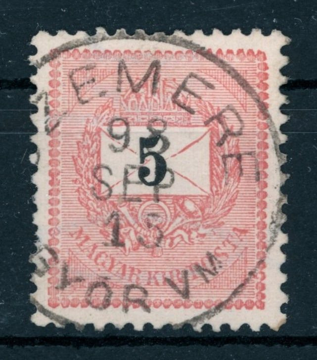 1889 krajcáros SZEMERE / GYŐR VM. bélyegzés Gudlin E3.70 / 80 pont (e81)