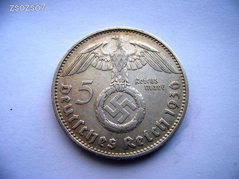 5 Márka 1936 J  RITKA!
