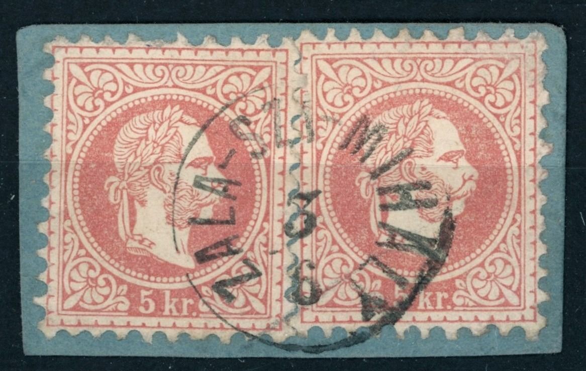 1867 krajcáros ZALA-SZT-MIHÁLY bélyegzés Gudlin E2.6 / 200 pont (e54)