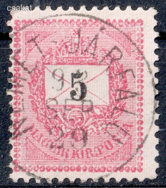 1881 feketeszámú krajcáros NÉMET-JÁRFALU bélyegzés Burgenland Austria Gudlin E3.20 / 80p (d40)