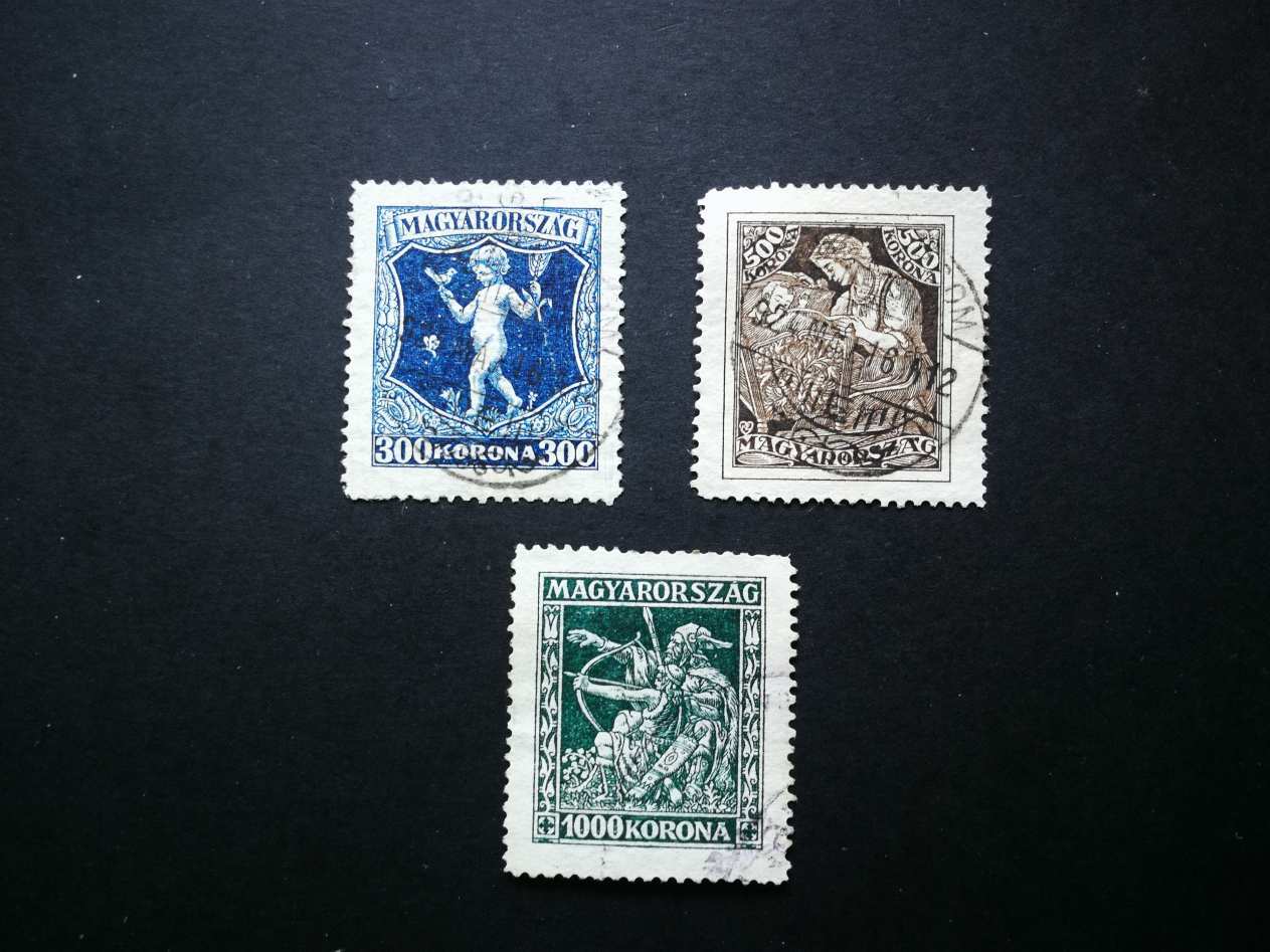Magyarország 1924 Jótékonyság pecsételt kat. ár 2400 Ft H