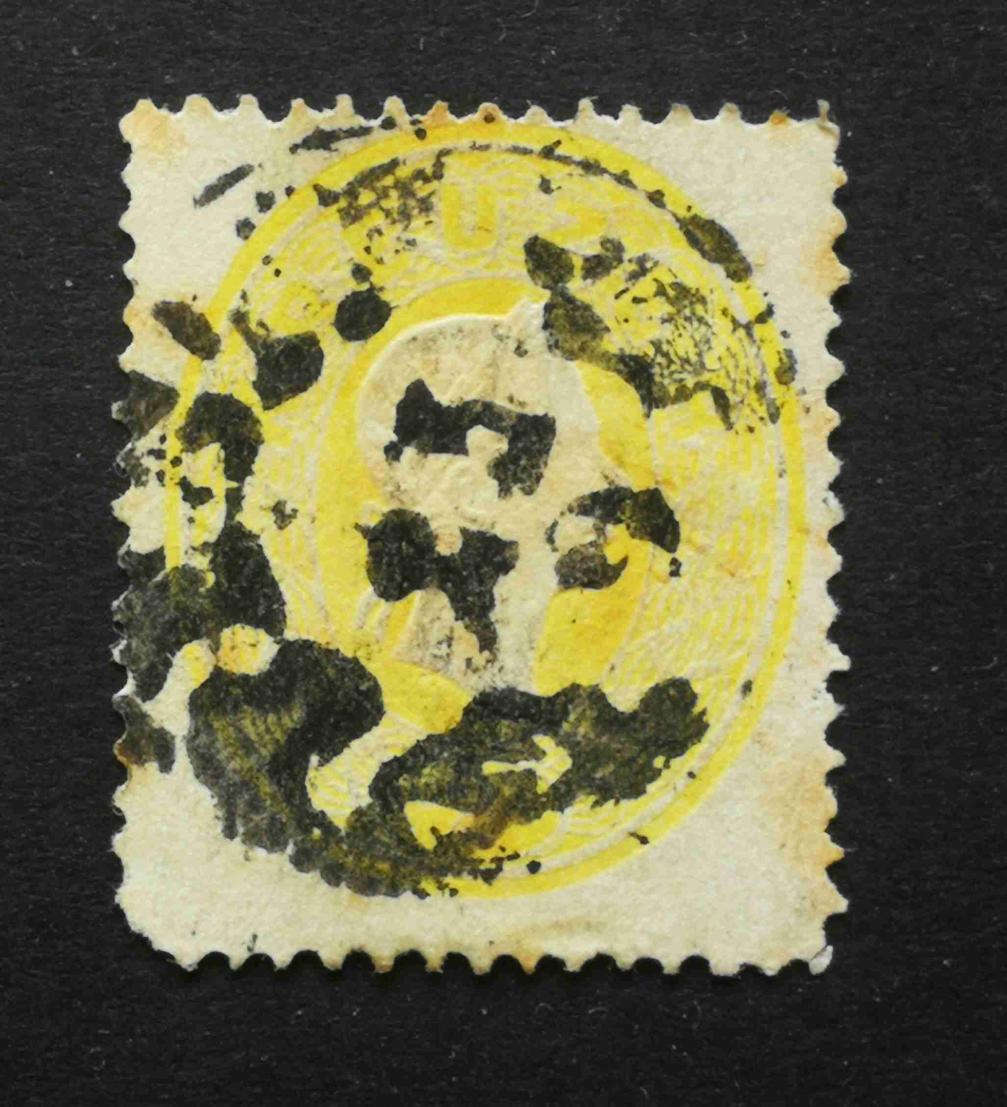 Magyarország 1861 Könyvnyomat 2 Kr. PESTH E2.11 Gudlin 40, sarokhiány H
