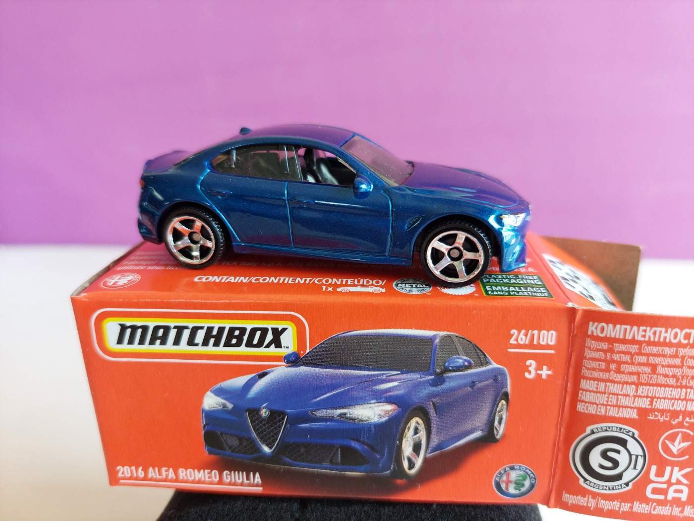 MATCHBOX    2016 ALFA ROMEO GIULIA