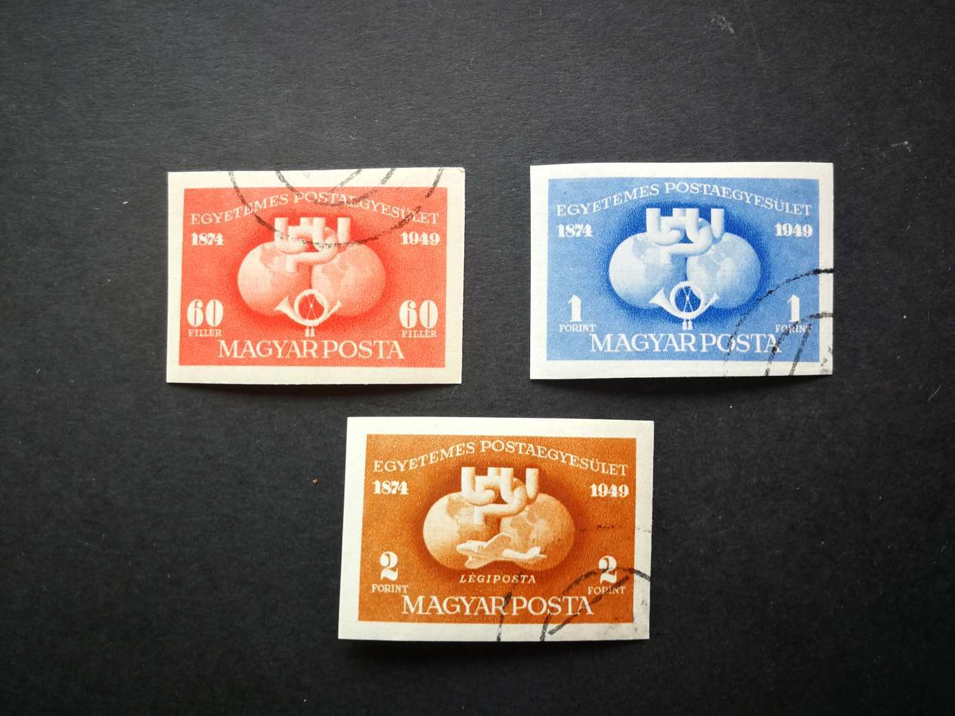 Magyarország 1949 UPU vágott pecsételt kat. ár 3000 Ft H