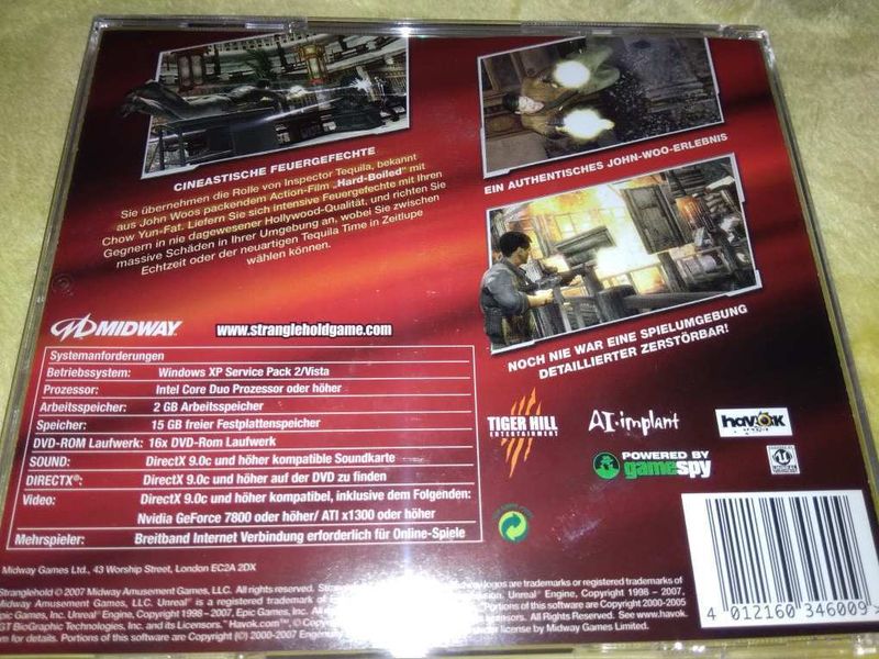 Stranglehold PC DVD dobozos német kiadás