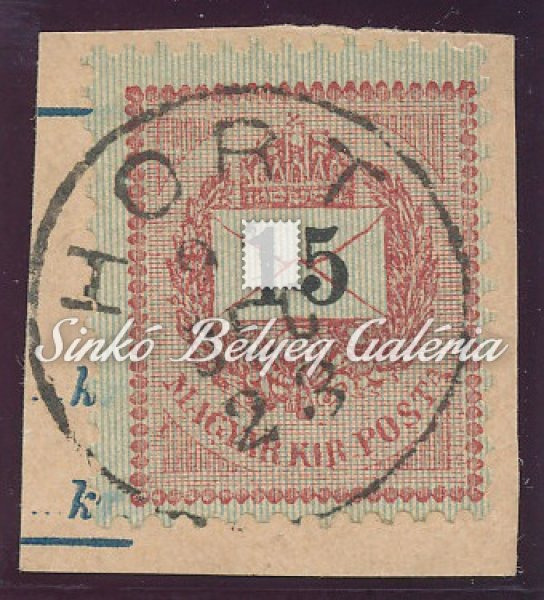 1889. Feketeszámú krajcáros 15kr, HORT