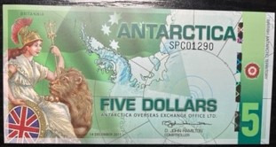 Antarktisz 5 dollar 2011 UNC