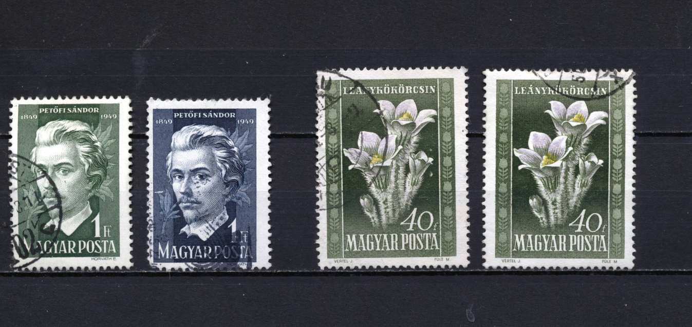 Tévnyomat! 1949-1950 egy-egy kiadás eltérő, vékony papírral + normál papírvastagságú példányok