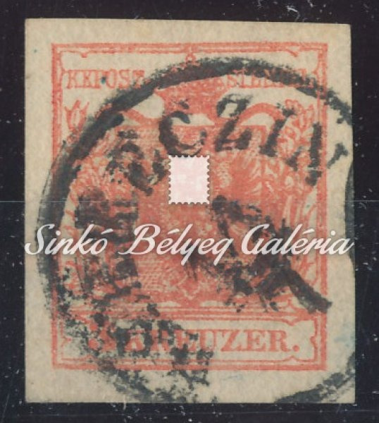 1850. Könyvnyomat 3kr, DEBRECZIN