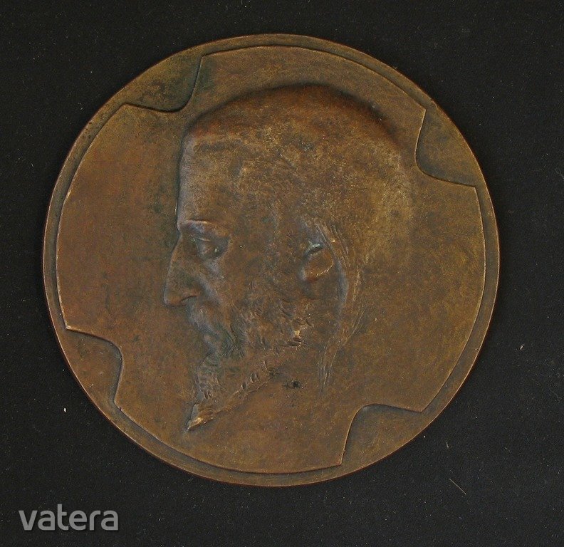 Bronz Krisztus fej plakett