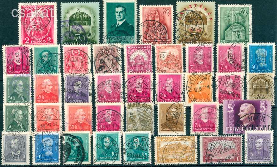 1916+ szükség + kisegítő + extra lebélyegzések  40 darab  (e02)