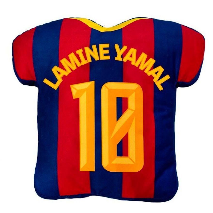 Barcelona párna mez alakú plüss Lamine Yamal 10 - Vatera.hu