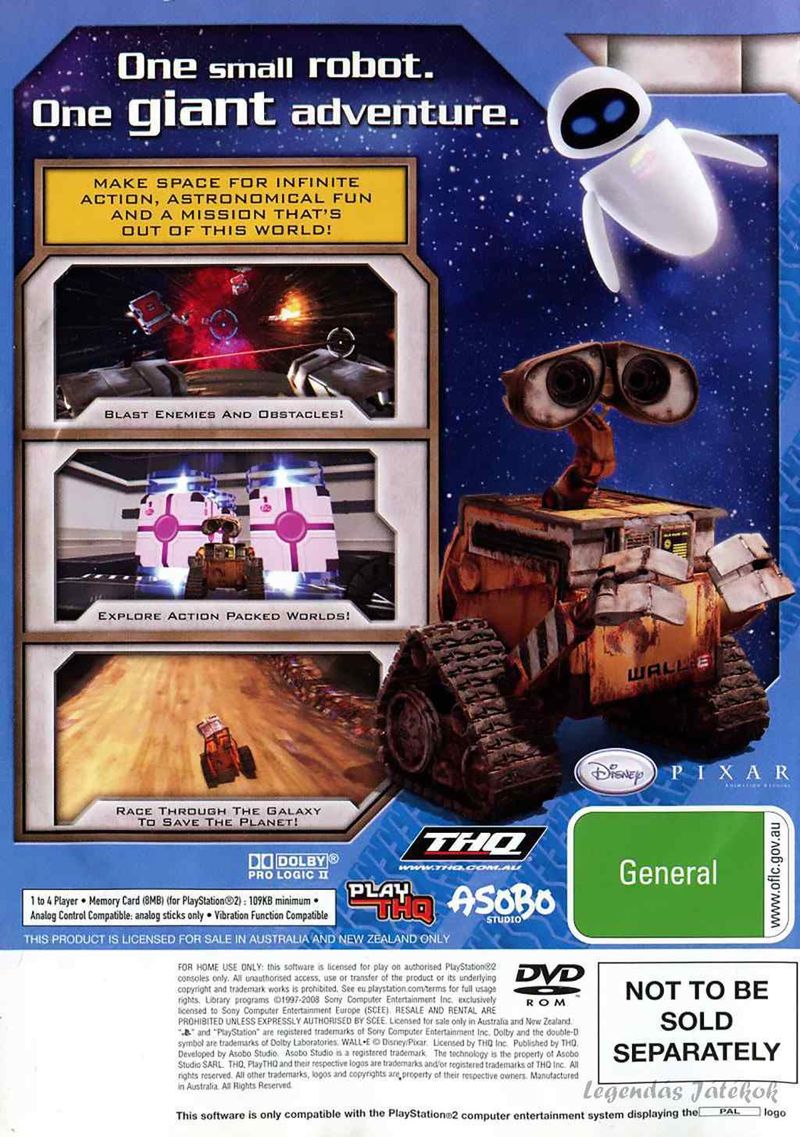 Wall-E Ps2 játék PAL (használt)