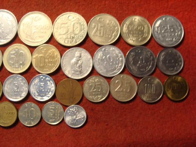 Törökország 35 féle érme egyben
