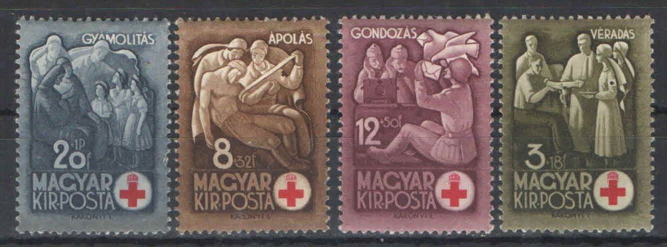 1942. Magyarország - Vöröskereszt (I), sor