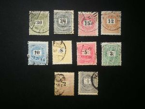 Magyarország 1898-99 Feketeszámú krajcáros 10 érték L